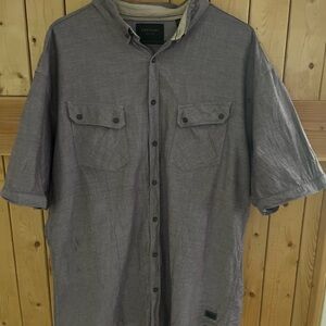 Reddish Gray Outpost Short Sleeve Button-Up Shirt